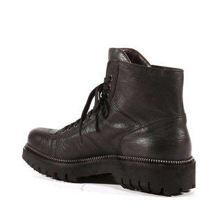 Cesare Paciotti Luxury Italian Mens Shoes Hippie Black Leather Boots (CPM3075)-AmbrogioShoes