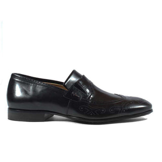 Cesare Paciotti Luxury Italian Men's Designer Shoes Magic Baby Black Leather Loafers (CPM2613)-AmbrogioShoes