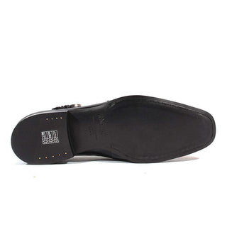 Cesare Paciotti Luxury Italian Men's Designer Shoes Magic Baby Black Leather Loafers (CPM2664)-AmbrogioShoes