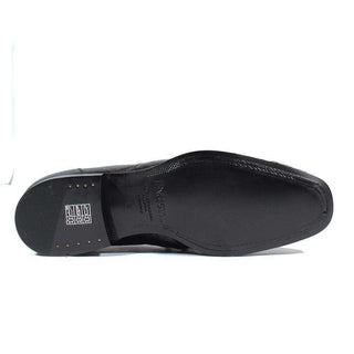 Cesare Paciotti Luxury Italian Men's Designer Shoes Magic Baby Black Struz Leather Loafers (CPM2618)-AmbrogioShoes