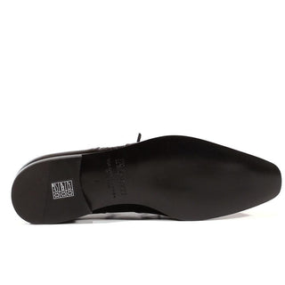 Cesare Paciotti Luxury Italian Men's Designer Shoes Magic Dark Black Leather Oxfords (CPM3110)