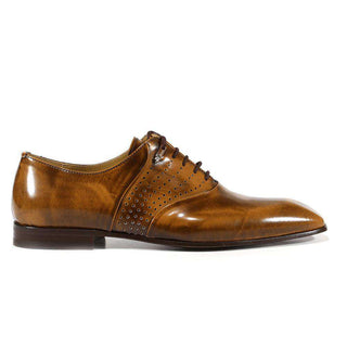 Cesare Paciotti Luxury Italian Men's Designer Shoes Magic Dark Caffe Brown Leather Oxfords (CPM3111)-AmbrogioShoes