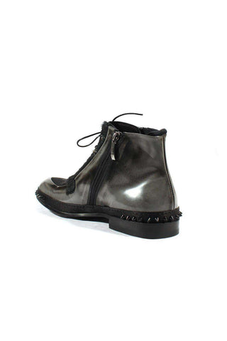 Cesare Paciotti Luxury Italian Men's Designer Shoes Magic Old Antrac Pony Boots (CPM2533)-AmbrogioShoes