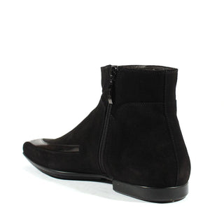 Cesare Paciotti Luxury Italian Men's Designer Shoes Magic Old Black Cam SL Suede / Leather Boots (CPM2522)