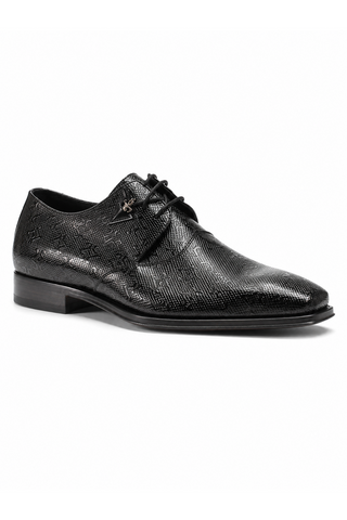 Cesare Paciotti Luxury Italian Men's Designer Shoes Magic Old Black R Leather Oxfords (CPM2587)