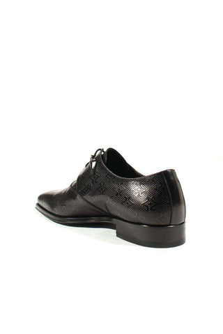 Cesare Paciotti Luxury Italian Men's Designer Shoes Magic Old Black R Leather Oxfords (CPM2587)-AmbrogioShoes