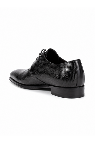 Cesare Paciotti Luxury Italian Men's Designer Shoes Magic Old Black R Leather Oxfords (CPM2587)