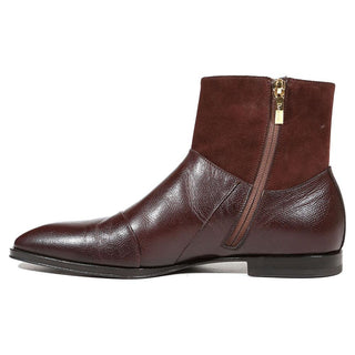 Cesare Paciotti Luxury Italian Men's Shoes Maine Bordo Vit Cam Burgundy Boots (CPM5013)-AmbrogioShoes