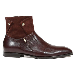 Cesare Paciotti Luxury Italian Men's Shoes Maine Bordo Vit Cam Burgundy Boots (CPM5013)-AmbrogioShoes