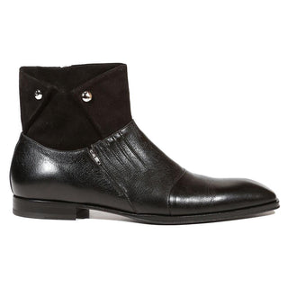 Cesare Paciotti Luxury Italian Men's Shoes Maine Vit Cam Black Boots (CPM5019)-AmbrogioShoes