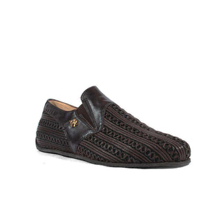 Cesare Paciotti Luxury Italian Men's Designer Shoes Pannelo Black Leather Loafers (CPM2638)-AmbrogioShoes