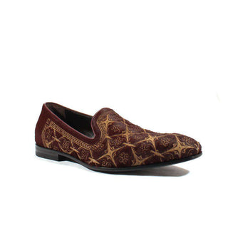 Cesare Paciotti Luxury Italian Mens Shoes Pony Lux Melanzana Nappa Pony Loafers (CPM2577)-AmbrogioShoes