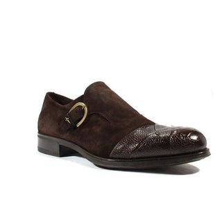 Cesare Paciotti Luxury Italian Mens Shoes Struzzo Fondente Cam Suede Boots (CPM2564)-AmbrogioShoes