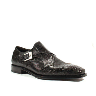 Cesare Paciotti Luxury Italian Men's Designer Shoes Struzzo Zamp Black R Lizard Claws Loafers (CPM2579)