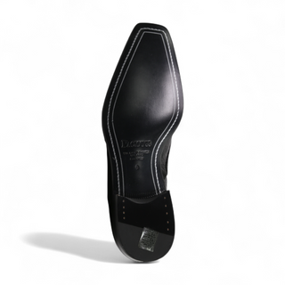 Cesare Paciotti Luxury Italian Men's Designer Shoes Struzzo Zamp Black R Lizard Claws Oxfords (CPM2591)-AmbrogioShoes