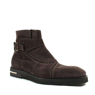 Cesare Paciotti Luxury Italian Mens Shoes Vit Cam Antracite AI Suede Boots (CPM2543)-AmbrogioShoes