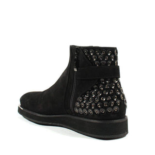 Cesare Paciotti Luxury Italian Mens Shoes Vit Cam Black Magic Old Suede Boots (CPM2548)-AmbrogioShoes