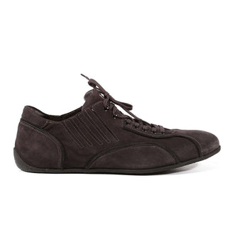 Cesare Paciotti Luxury Italian Mens Shoes Vit Camoscio Antracite Grey Suede Sneakers (CPM3061)-AmbrogioShoes