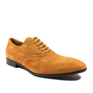 Cesare Paciotti Luxury Italian Men's Designer Shoes Vit Camoscio Biscotto Suede Oxfords (CPM2423)-AmbrogioShoes