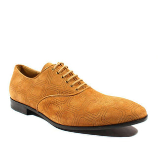 Cesare Paciotti Luxury Italian Mens Shoes Vit Camoscio Biscotto Suede Oxfords (CPM2423)-AmbrogioShoes