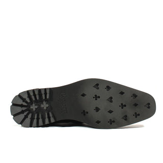 Cesare Paciotti Luxury Italian Mens Shoes Vit Camoscio Black I Suede Loafers (CPM2540)-AmbrogioShoes