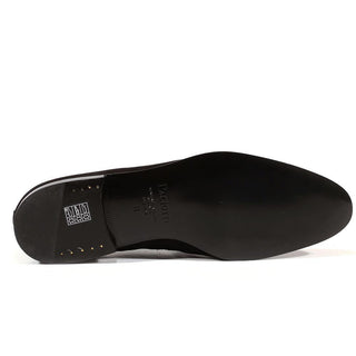 Cesare Paciotti Luxury Italian Men's Designer Shoes Vit Camoscio Black Leather Loafers (CPM3128)-AmbrogioShoes