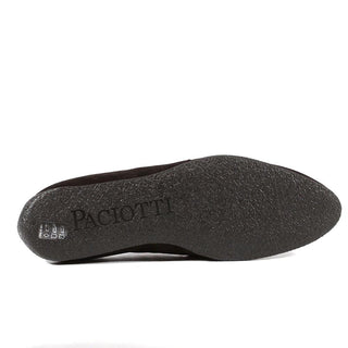 Cesare Paciotti Luxury Italian Mens Shoes Vit Camoscio Black Suede Loafers (CPM3053)-AmbrogioShoes