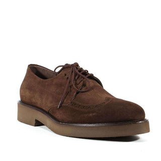 Cesare Paciotti Luxury Italian Mens Shoes Vit Camoscio Ebano Oxfords (CPM3020)-AmbrogioShoes
