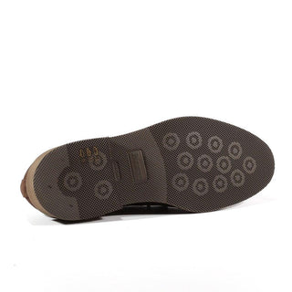 Cesare Paciotti Luxury Italian Mens Shoes Vit Camoscio Ebano Oxfords (CPM3020)-AmbrogioShoes