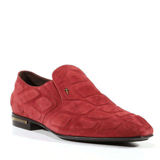 Cesare Paciotti Luxury Italian Mens Shoes Vit Camoscio Vinaccia Bordeaux Loafers (CPM3029)-AmbrogioShoes