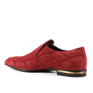 Cesare Paciotti Luxury Italian Mens Shoes Vit Camoscio Vinaccia Bordeaux Loafers (CPM3029)-AmbrogioShoes