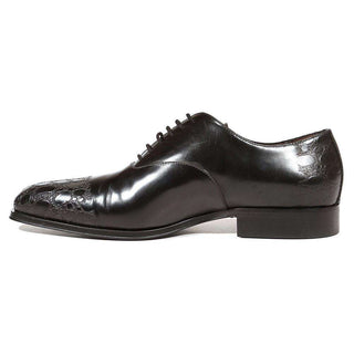 Cesare Paciotti Luxury Italian Men's Shoes Vit Corsaro Black Oxfords (CPM5009)-AmbrogioShoes