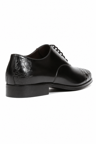 Cesare Paciotti Luxury Italian Men's Designer Shoes Vit Corsaro Black Oxfords (CPM5009)