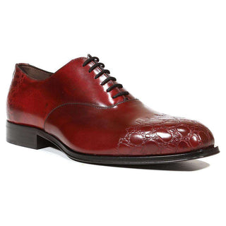 Cesare Paciotti Luxury Italian Men's Shoes Vit Corsaro Burgundy Oxfords (CPM5007)-AmbrogioShoes