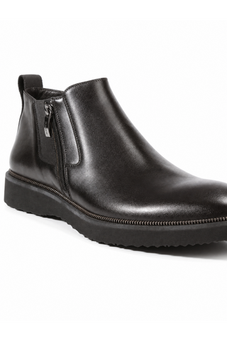 Cesare Paciotti Luxury Italian Men's Designer Shoes Vit Mat Black Leather Boots (CPM3056)