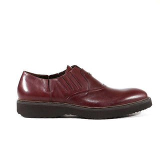 Cesare Paciotti Luxury Italian Mens Shoes Vit Mat Mattone Burgundy Leather Loafers (CPM3059)-AmbrogioShoes