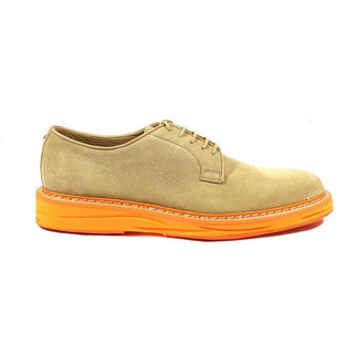 Cesare Paciotti Luxury Italian Mens Shoes Vit Rovesciato Suede Sabbia Oxfords (CPM2402)-AmbrogioShoes