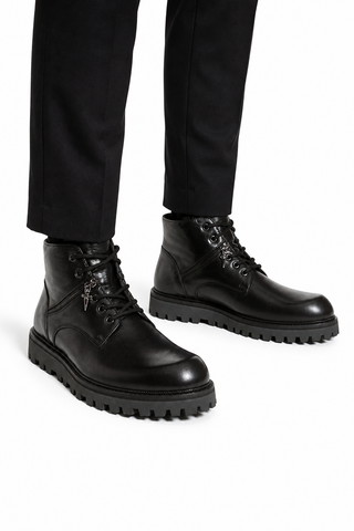 Cesare Paciotti Luxury Italian Men's Italian Designer Shoes Dan Calf Soft Black Boots (CPM5023)