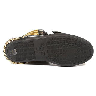 Cesare Paciotti Luxury Italian Men's Italian Shoes Patent Specc Oro Black Sneakers (CPM5029)-AmbrogioShoes