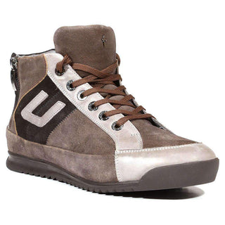 Cesare Paciotti Luxury Italian Men's Italian Shoes Suede Ele Root Gray Sneakers (CPM5031)-AmbrogioShoes