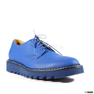 Cesare Paciotti Luxury Italian Mens Italian Gum Denim Oxfords (CPM4002)-AmbrogioShoes