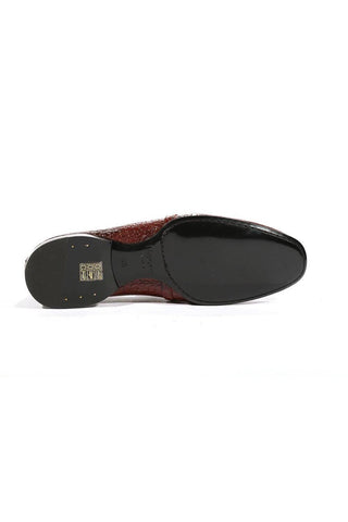 Cesare Paciotti Luxury Italian Men's Loafers Croc Embossed Cocco Lux Gold Designer Shoes PK (CPM5454)