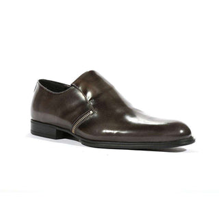 Cesare Paciotti Luxury Italian Mens Loafers Grey Baio Smog SL Shoes (CPM5436)-AmbrogioShoes