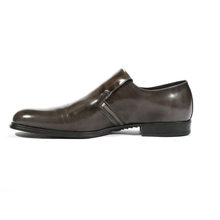 Cesare Paciotti Luxury Italian Mens Loafers Grey Baio Smog SL Shoes (CPM5436)-AmbrogioShoes
