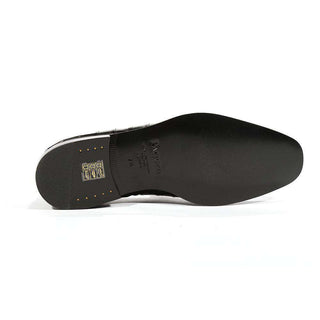 Cesare Paciotti Luxury Italian Mens Loafers Nappa Plisse Black Shoes (CPM5446)-AmbrogioShoes