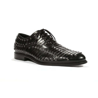 Cesare Paciotti Luxury Italian Mens Oxfords Baby Lux Black J Shoes (CPM5444)-AmbrogioShoes