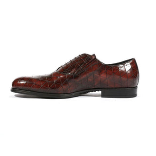 Cesare Paciotti Luxury Italian Mens Oxfords Baio Bordeaux SL Shoes (CPM5439)-AmbrogioShoes