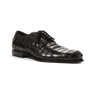 Cesare Paciotti Luxury Italian Mens Oxfords Black Nappa Plisse Shoes (CPM5443)-AmbrogioShoes