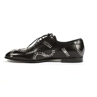 Cesare Paciotti Luxury Italian Mens Oxfords Nappa Soft Black Shoes (CPM5464)-AmbrogioShoes