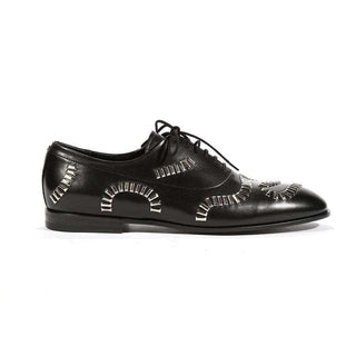 Cesare Paciotti Luxury Italian Mens Oxfords Nappa Soft Black Shoes (CPM5464)-AmbrogioShoes
